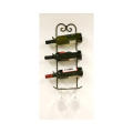 Metal Wire 3 Bottles Wine Rack